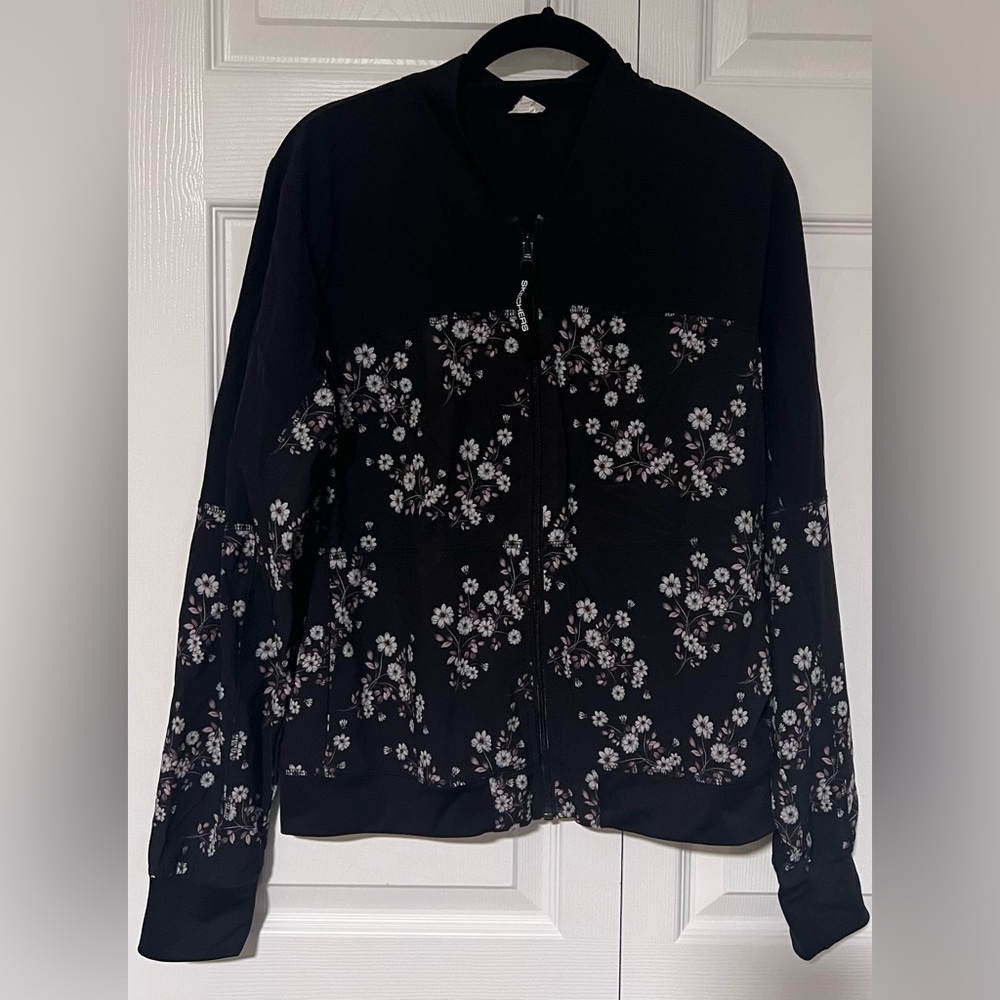 Skechers Semi Floral Zip Up Light Jacket